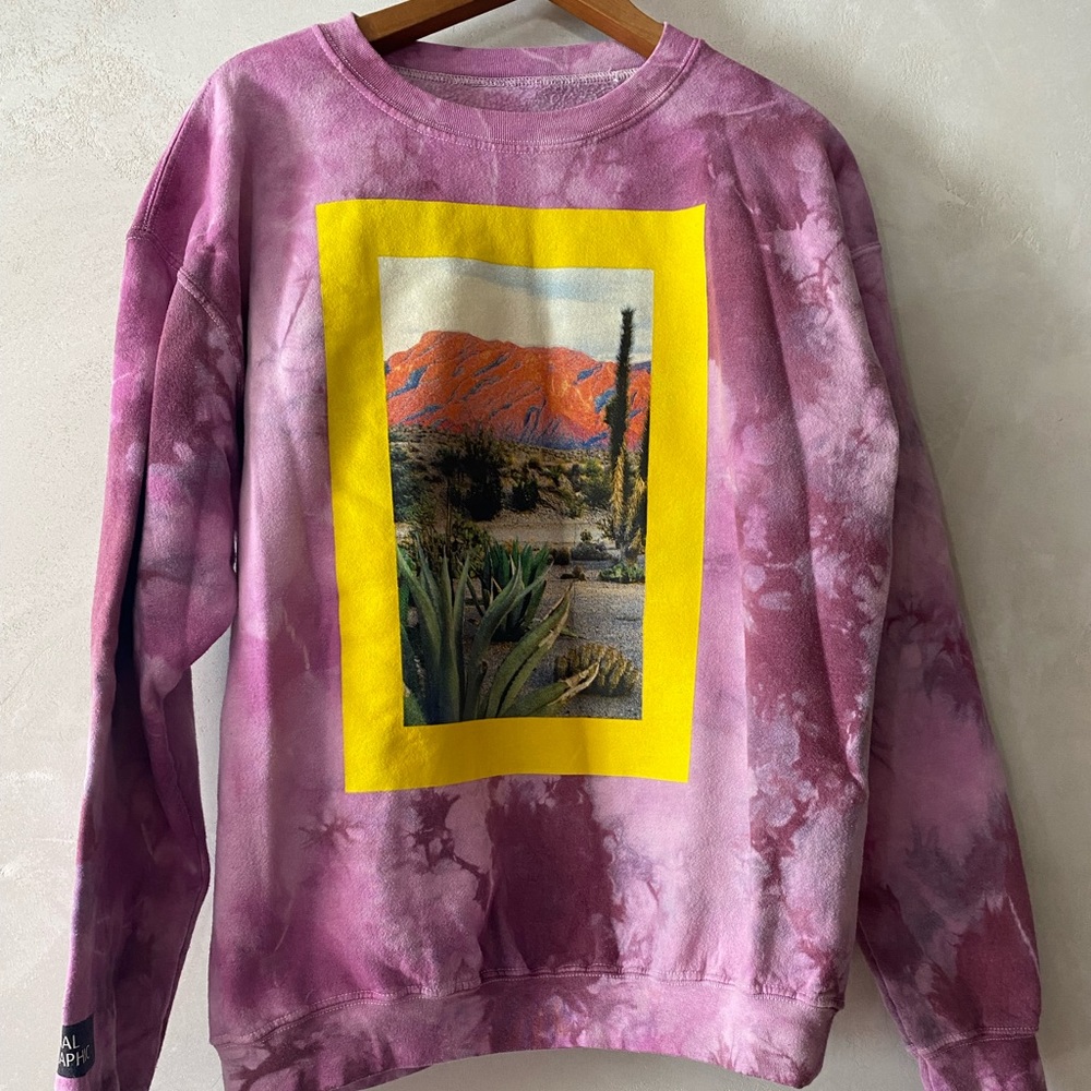 National Geographic Sunset Tie-Dye Sweatshirt
